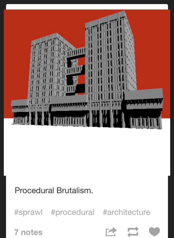 Acuerdo_us's tweet image. Alucinante el algoritmo para crear ciudades 3D que ha desarrollado @delacian delacian.tumblr.com #ProjectSprawl
