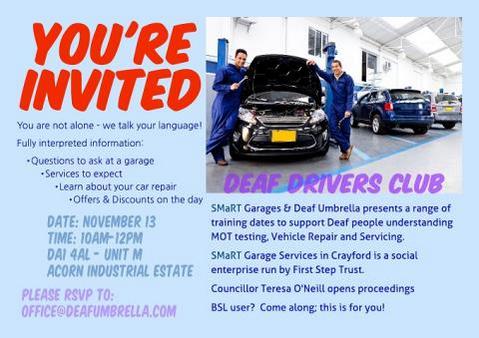 DeafUmbrella's tweet photo. @UKtyrenetwork @getgoinglive @SMaRTCrayford You're invited! http://t.co/175NTpYMbW