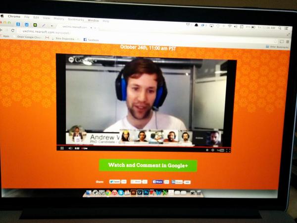 dianonina's tweet photo. Watching the episode 6, #UXclinic. Go team!!!! All my love guys!!! #Olset http://t.co/gn1Wi8ha10