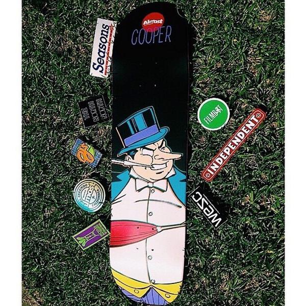 almostskate's tweet photo. The essential for @coopyskate #ThePenguin
#HaveFunSkateEverything #AlmostSkateboards #AlmostDCcomics #DCcomics ๐ท... http://t.co/3HOHgfLUMF