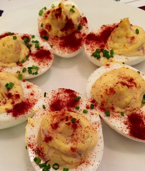 The deviled egg of the day at PastureQ (<a href="/Pasture_cville/">PastureQ</a>)