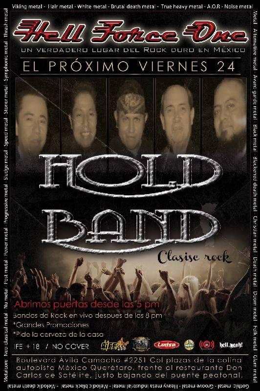 ExpansionRadial's tweet image. Esta noche en el #HellForceOne se presenta #HoldBand Entrada Libre!