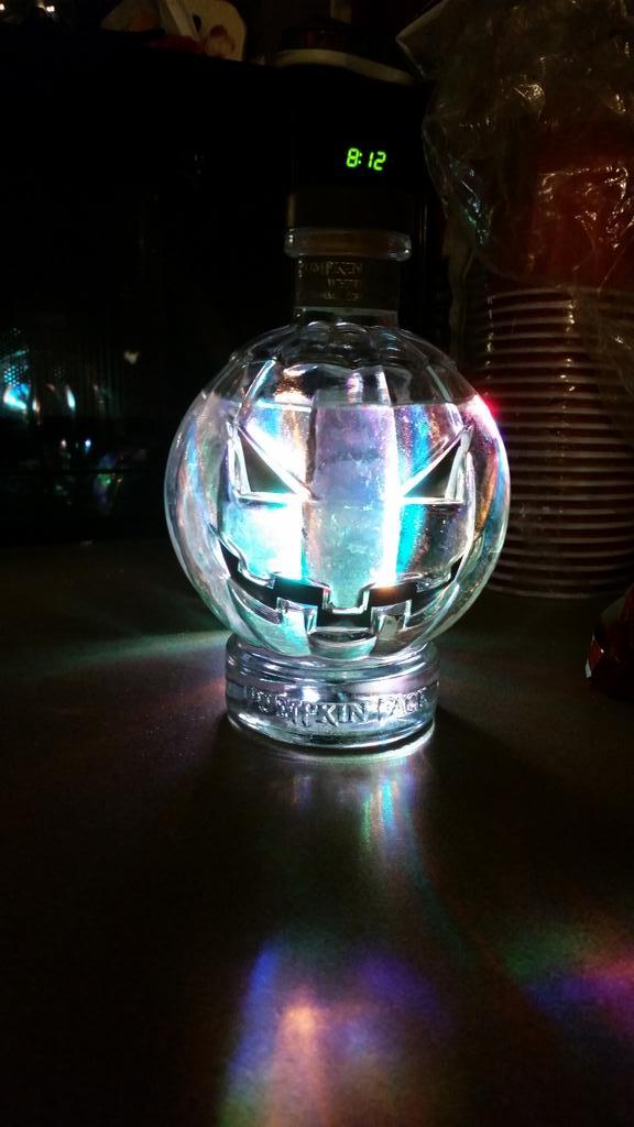 Spower69's tweet photo. @PumpkinFaceRum Just enjoying a glass of delicous rum! What a sick bottle! #RumLife #drinking http://t.co/pu9CyP1ygl