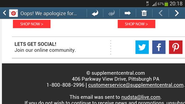 nudray's tweet photo. @tomsegura spam emailers must be momshouse fans http://t.co/DbZmuUFs9F