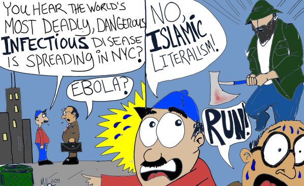 erikfmiller's tweet photo. New Editorial #Cartoon: "Epidemic" #nyc #freeyourmind #freedomofspeech #criticalthinking http://t.co/c1cGhOjbod