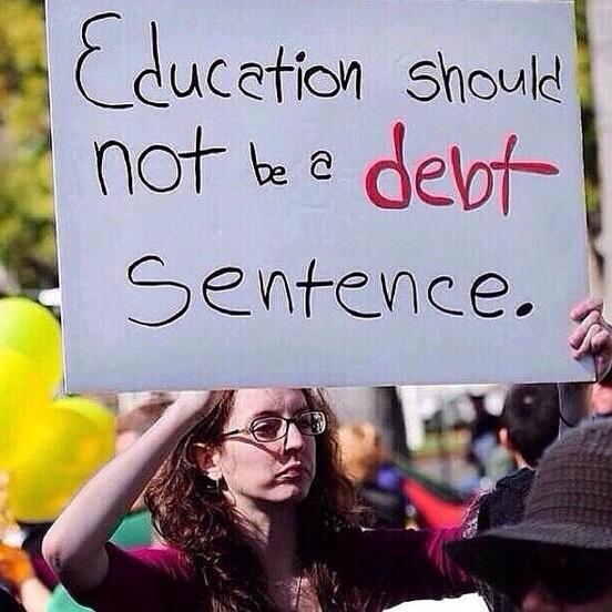 JBMCareers's tweet photo. Education should not be a Debt Sentence http://t.co/ogLybDhQx9