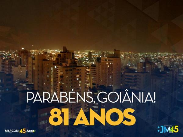 souJM45's tweet photo. Parabéns, Goiânia!!
#JM45 #JuventudeComMarconi #mais4 #ÉhoraDaDecisãoM45 #AécioPelaMudança #EmTodoBrasilAécio45 http://t.co/AEPx53bMBY