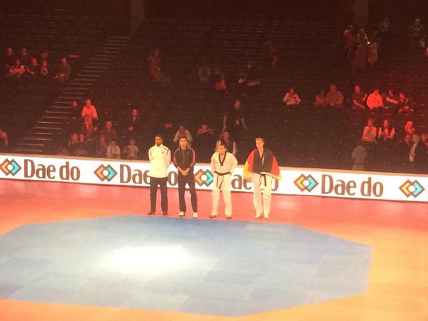 kicking4glory's tweet photo. In the final fight of the night Volker Wodzich takes gold with a last second reverse against Jasur Baykuziyev http://t.co/8pDTrHEBfM
