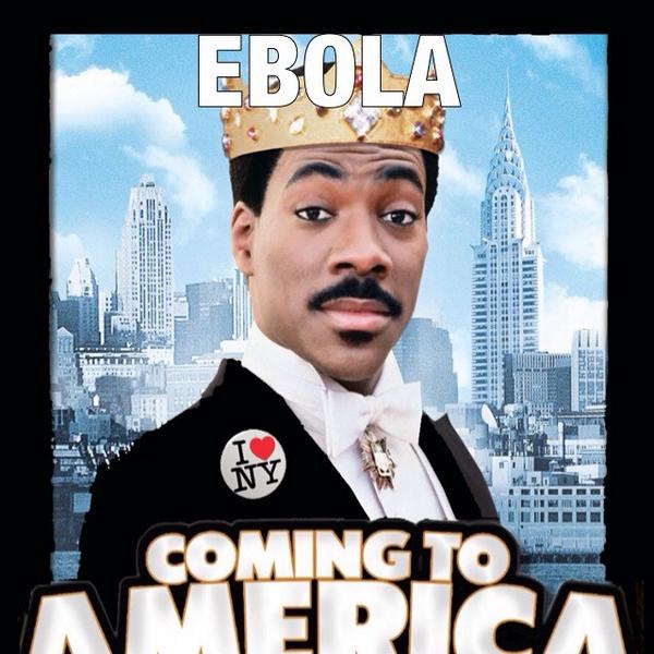 EvanMarz's tweet photo. Ebola: Coming to America http://t.co/nrIfiyj8bC