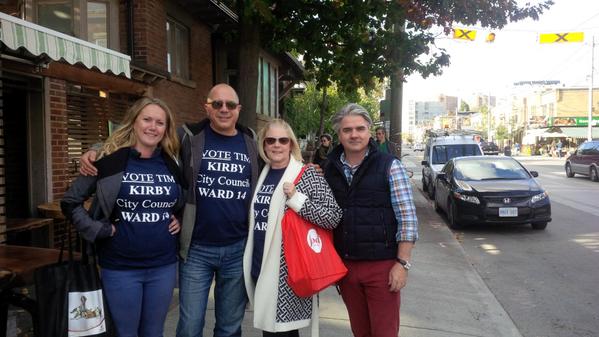TimKirby's tweet photo. Some Pics along the campaign trail in #Ward14 - thanks to all of the campaign volunteers! Last weekend to canvas... http://t.co/D28Uln8HXq