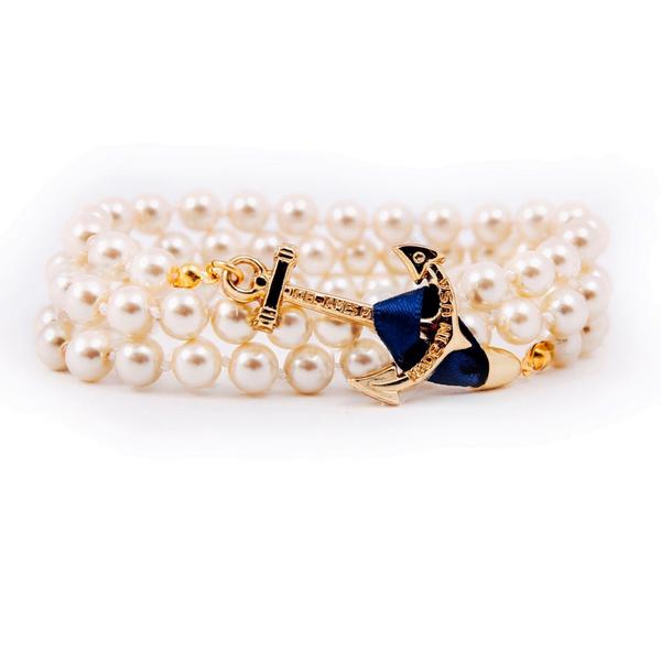 KJP's tweet photo. (MUST BE FOLLOWING) RT to win one of our new "Jackie O" anchor pearl bracelets.  5 winners will be announced Sun 11pm http://t.co/4y20MeiD8Y