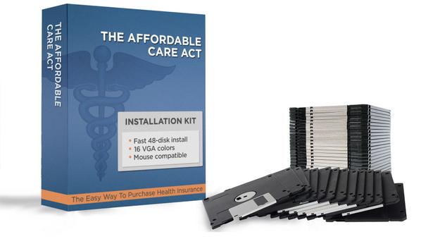 TheOnion's tweet photo. This Week Last Year | New, Improved Obamacare Program Released On 35 Floppy Disks http://t.co/jNO3H84zxp http://t.co/7dtRrXvYus