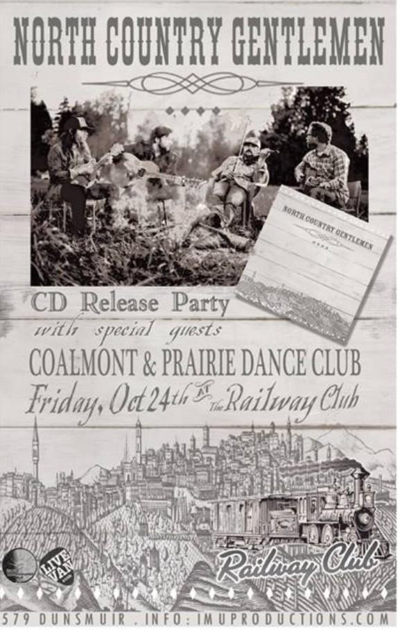 Tonite <a href="/prairiedanceclb/">prairiedanceclub</a> <a href="/CoalmontBand/">Coalmont</a> &amp; the unconcussed members of NorthCountryGentlemen play <a href="/RailwayClub/">Railway Club</a>.