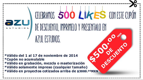 azulestudios's tweet photo. AGRADECIENDO A TODOS POR LLEGAR A 500LIKES TENEMOS ESTA PROMOCIÓN PARA USTEDES. 

¡MUCHAS GRACIAS! #xalapa #veracruz http://t.co/RDygERAlqK