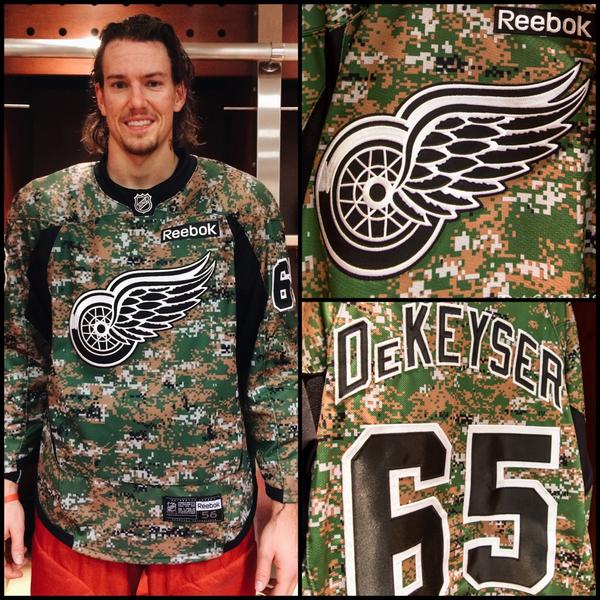 detroit red wings military jersey