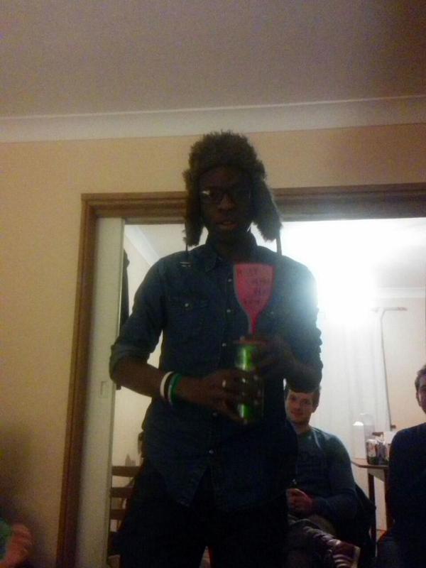 Most improved Gravity player 2014 is <a href="/Kunle_leo/">Kunle</a> !! Well done buddy, great play this year! #gogreenpink