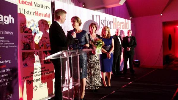 Congratulations to Claire Bowes of <a href="/OmaMusicAcademy/">Omagh Music Academy</a> winner of #OBA14 best start up 2014