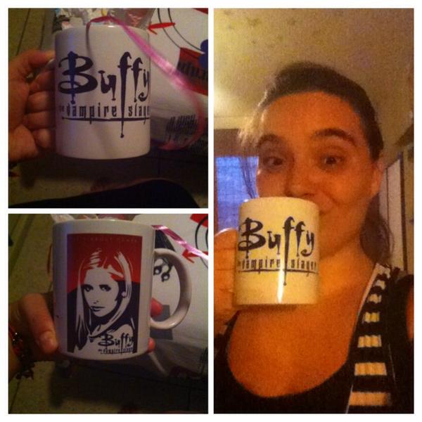 BerCarS's tweet photo. Aw thanks @Cerisima for my beautiful mug! I love it #buffymug #btvs #BuffyTheVampireSlayer #birthdaygift http://t.co/aeRXbsXOeE