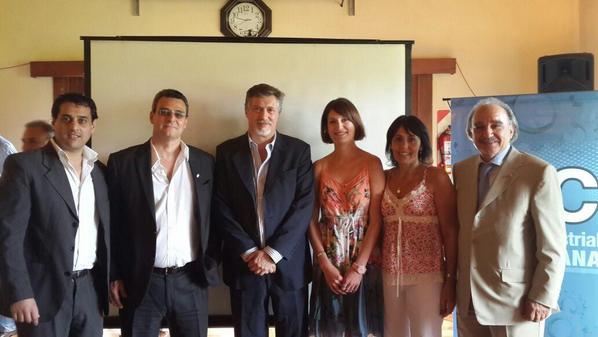 Excelente almuerzo con Presidentes de las Uniones industriales de Zarate y Campana.