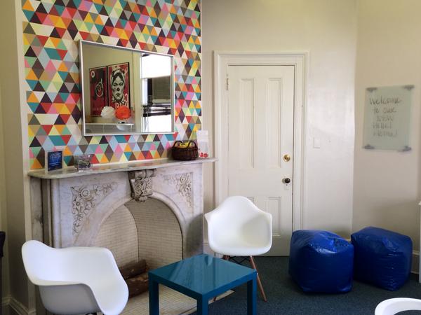 gwucolumbian's tweet photo. Thanks to crowdfunding &amp; @GW_IAD, @GWHillel has a comfy, colorful short-term home! http://t.co/eydBwt3Wm6 #GWU http://t.co/YFeCcoEaHZ