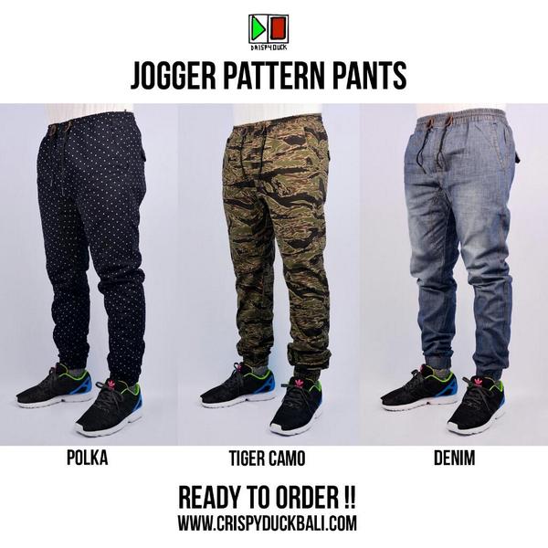 Jogger Pants at crispyduckbali.com. More joggers on the website. Please contact admin by BBM/SMS/WA for order