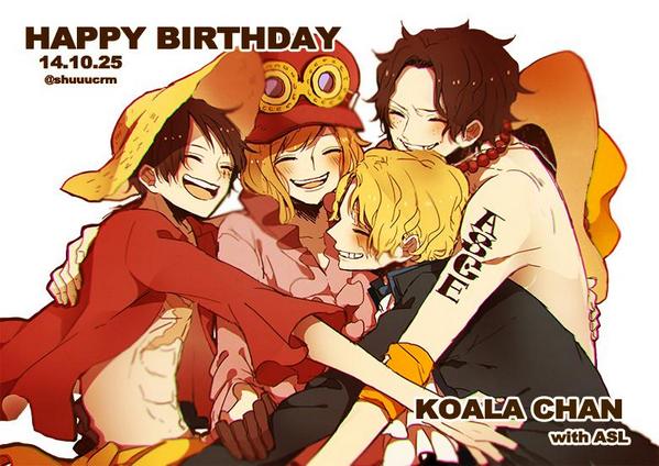 ManiakOnePiece's tweet photo. Otanjou-bi Omedetou Gozaimasu!
selamat ulang tahun
happy birthday
Bonne Fete!
Master mermaid karate koala chan #ASLK http://t.co/kepFUwGePh