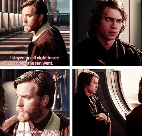 WiseKenobi's tweet photo. @DarkJedi_Sky My apologies Anakin. Perhaps my puns would be more clever if I wasn't so tired. You see... http://t.co/7JvgYAgr3U