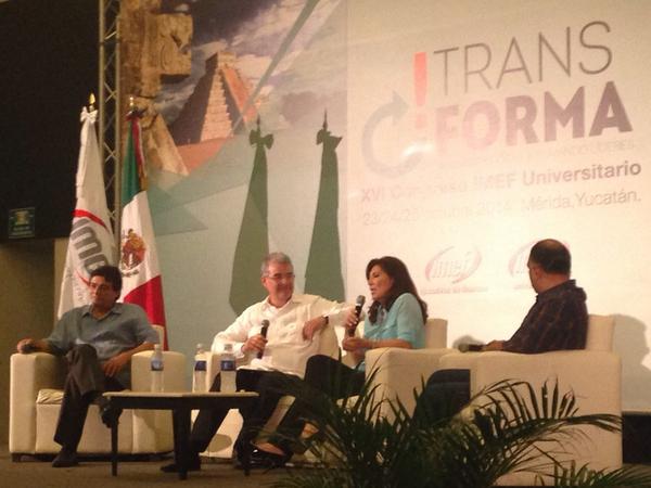 Congreso_IMEF's tweet photo. Mesa panel con empresarios Yucatecos #emprendedores http://t.co/cAx2D4v7lk