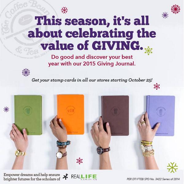 reallifeph's tweet photo. Pls support the #givingjournal2015 campaign of @cbtlph &amp; help send more #RealLife scholars to school…starting TODAY! http://t.co/Whefk6NFfg