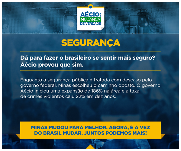 AleMSilvestrini's tweet photo. Segurança foi só uma das áreas negligenciadas pelo governo Dilma. #Aecio45PeloBrasil http://t.co/8Hgpuq82tS