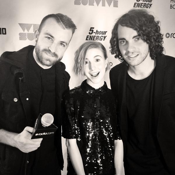 TheParamoreBand's tweet photo. With @Paramore! 😉 “@Radiodotcom: Chilling backstage with @TheParamoreBand. #wcs #socoolrightnow http://t.co/IkdukFjETu”