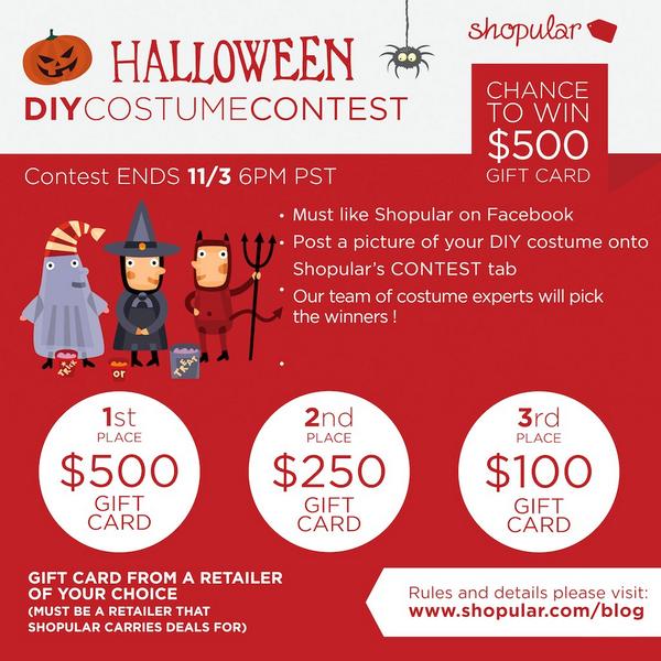 mommye's tweet photo. Share your #DIYHalloweenCostume w/ #Shopular for a chance to win $500! Visit: http://t.co/MLx6MvnqMn @ShopularApp http://t.co/Z7oTgEUt7K