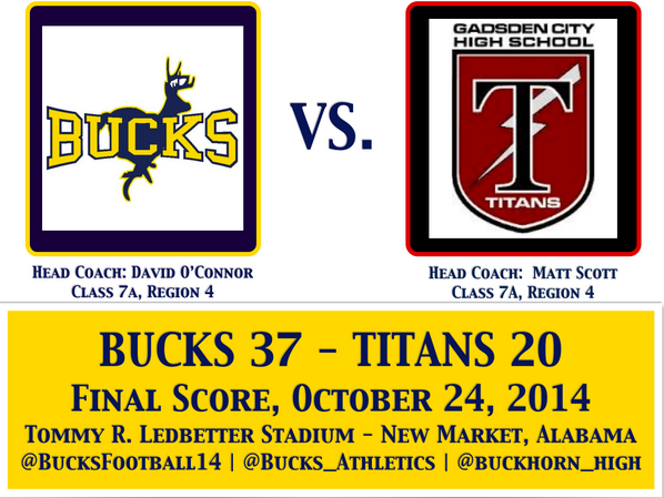 Buckhorn_High's tweet photo. So PROUD of @BucksFootball14! They took the field with dedication &amp; determination and DOMINATED this game! #BuckPride http://t.co/OMYmP19nTL