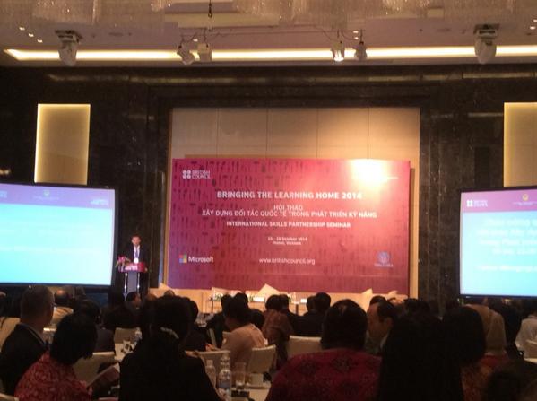 SarahMacshane's tweet photo. #bringinglearninghome kicks off in Hanoi!Weekend to discuss vocational education, skills & training @LibertadorCymru http://t.co/L6LcAunB9k