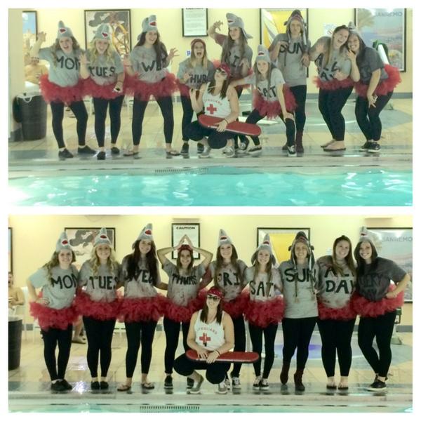 Miranda_Keller's tweet photo. We FINna win! #SharkWeek #AnomalyCostume http://t.co/OTb0je7VTI