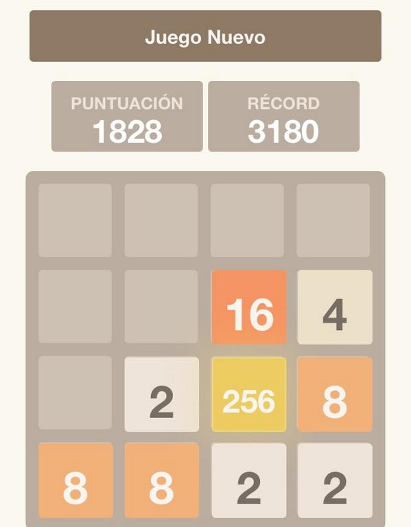ArleneJosephine's tweet photo. ¡Estoy jungando al juego 2048 puzzle! http://t.co/b9AQhilXUZ http://t.co/59mqajWwKI