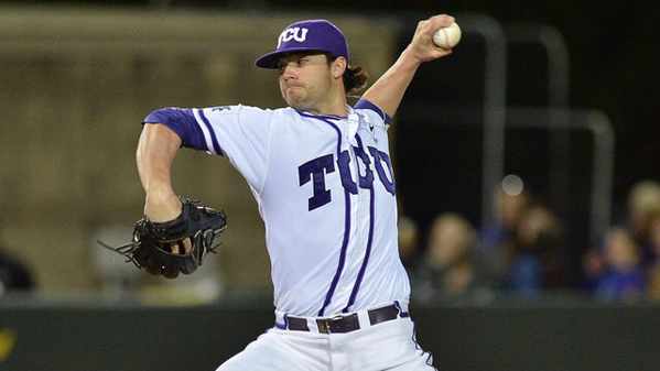 sn_mlb's tweet photo. Brandon Finnegan is the 1st player to appear in College World Series and World Series in same season. http://t.co/WyUgkXeU1A