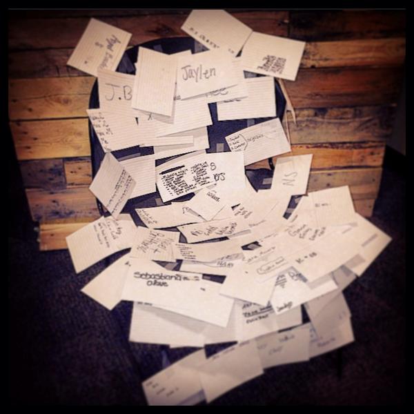 Nick_MacDonald's tweet photo. Names of students that NEED to be sitting in this seat. Because

"Every empty seat is an opportunity for life change" http://t.co/TCXAcag19h