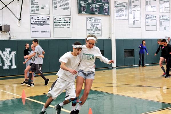NMHSmediaclub's tweet image. The undefeated champs of the 3-legged race!! #spiritweek2014 #nmhs