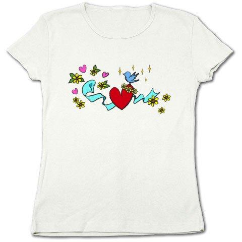 Fairy House ハートとお花の夢の国に住む青い小鳥 Http T Co 3elmcbct3j キラキラ夢の国を飾ってみました イラスト Fashion ファッション おしゃれ Tシャツ Tshirts Tshirt オリジナル Http T Co 8x5jfx80fg