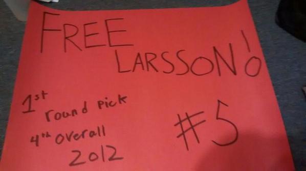 TalkDevils's tweet image. One of the signs I made for the Devils game in Ottawa tomorrow.