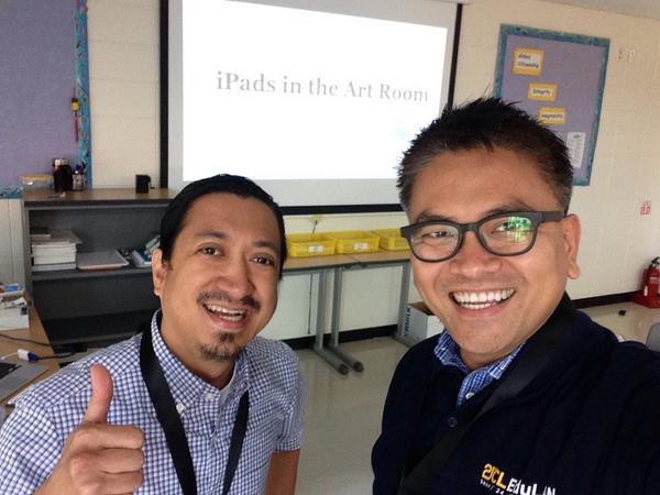 rollymaiquez's tweet photo. iPads in the Art Classroom #EduLAN http://t.co/3KqDjTPw7H