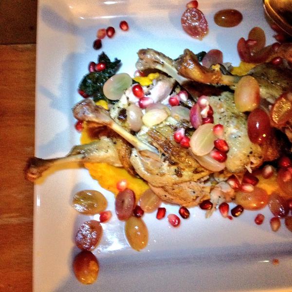 805foodie's tweet photo. 4th course #TBO805 #chefsdinner : duck confit w/ pickled grapes &amp; roasted squash @cheftimkilcoyne of @Scratchventura http://t.co/LasfC9tVY5