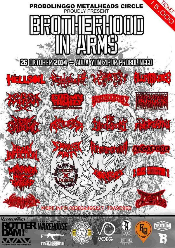 TOMORROW!! <a href="/HELLSOILGRIND/">HELLSOIL GRINDROCK</a> <a href="/kmxdm/">Kapak Merah X</a> <a href="/theblackgoats/">The Blackgoats (INA)</a> <a href="/GoreTherapy/">Gore Therapy</a> <a href="/BrainInfection/">Brain Infection</a> <a href="/MMTmetal/">ManoharaMustTortured</a> @NightcrawlerBM <a href="/Tomo_dm_/">Acrotomophilia ID</a>