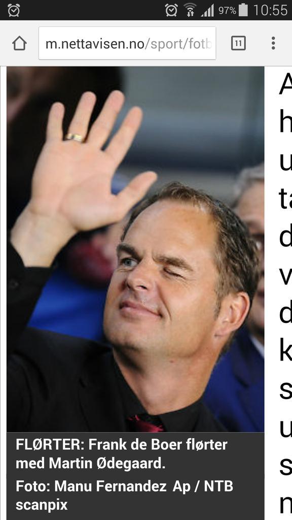 TheRealHansi's tweet image. Grisen Frank de Boer, gutten e jo bare 15 år. #2pl #2fc
