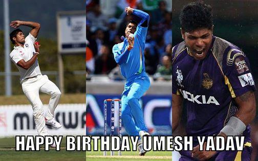 One of the fastest bowlers India have produced in recent times, turns 27 today.

Happy Birthday, Umesh Yadav! 