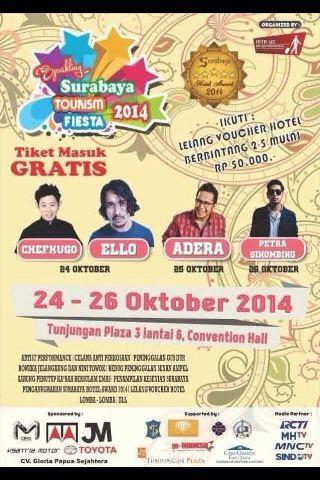 ADERA_ega's tweet photo. Surabaya! Nanti malem jam 7 gw perform di Tunjungan Plaza 3 lt 6 Convention Hall. Dateng ya! http://t.co/1rXS1aBjcg