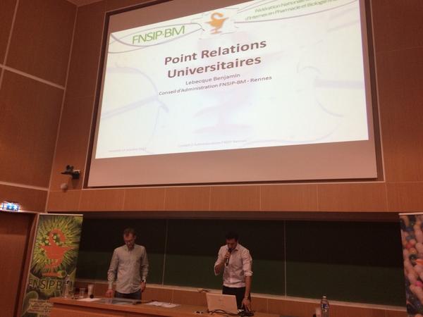 EDuroyon's tweet photo. L'AG de la @fnsip continue avec @LebecqueBenjami  pour le point #relationsuniversitaires http://t.co/VYxu6vYnmX