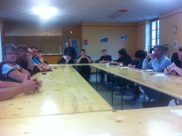 Réunion de travail avec les entrepreneurs de Villon, à l'initiative du maire Daniel Gourlot. #ALEcouteDesForcesVives
