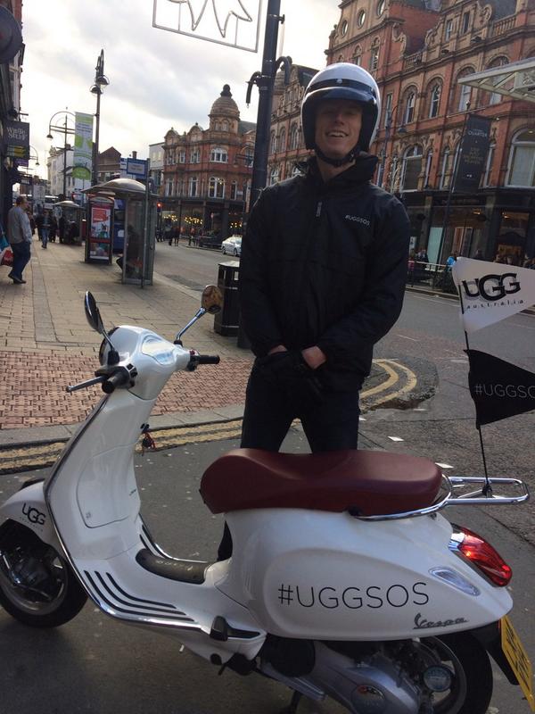 RemsLuxuryBlog's tweet photo. All shoes should arrive by Vespa... #UGGSOS http://t.co/3sH7Pfh3kf